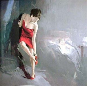 Antonio Tamburro Embellished Giclee on Canvas:" The Night After ll"